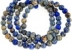 Imperial jasper, blue, round, 4.5mm