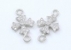 Link cruce, argint 925 placat cu rodiu, 18mm - x1