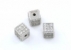 Margele decor, cub cu cristale, argint 925 rodiat, 5.5mm - x1