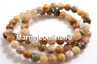 Margele agate fancy ocean, rotund, 4.5mm
