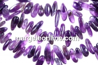Amethyst, drop-stick, 10x5-15x5mmmm - 40cm