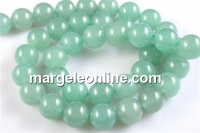 Margele aventurin verde, rotund, 4.5mm