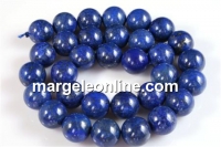 Margele lapis lazuli natural tratat, rotund, 10.5mm