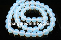 Margele opalit, rotund, 8mm