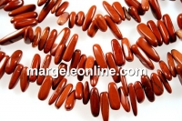Red jasper, stick, 18-22mm
