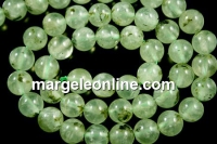 Prehnite, round, 6.5mm