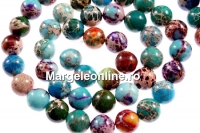 Sediment jasper, multicolor, round, 8mm