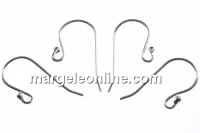 Tortite cercei S, argint 925 placat cu rodiu, 20mm - x1per