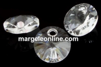 Swarovski, pandantiv rivoli, crystal, 8mm - x4