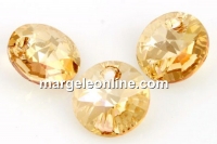 Swarovski, pandantiv rivoli, golden shadow, 8mm - x4