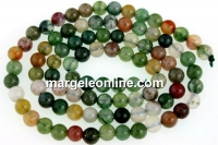 Margele agate indiene rotund, 4mm