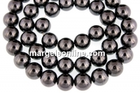 Margele hematit, round, 8mm