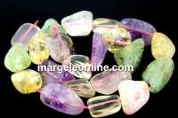 Mix cuart lemon, cuart roz, ametist, citrin si prehnite, 20-28x14x18mm