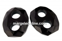 Link masiv din agata neagra, 37-38mm - x1