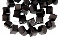 Margele onix negru, fancy cub, 15mm