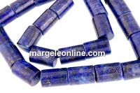 Lapis lazuli natural, tube, 14x10mm