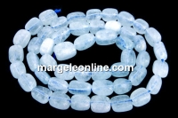 Margele acvamarin, neregulat, 7-9mm