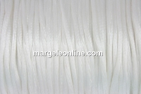 Snur satin, alb, 1.5mm - 5m