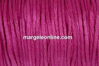 Snur satin, ciclam vintage, 1.5mm - 5m