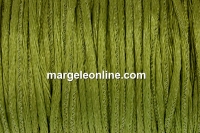 Snur satin, verde oliv, 1.5mm - 5m