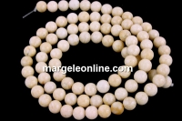 Margele jad ivory, rotund, 4.5mm