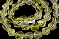 Margele cuart lemon natural, helix, 10mm