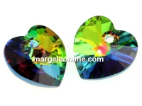 Swarovski, pandantiv inima, vitrail medium, 14mm - x2