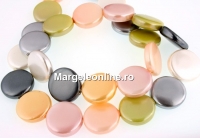 tip Mallorca Pearls, penny, 7 colors, 15mm