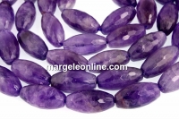 Margele ametist, oval rotunjit fatetat, 20x10mm