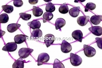Margele ametist intens, brioleta fatetata, 10x7.5mm