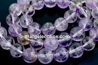 Margele ametrin natural, rotund, 10mm