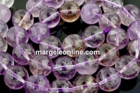 Margele ametrin natural, rotund, 11.5mm
