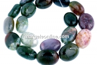 Margele agate indiene, oval, 20x15mm