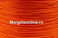 Snur matase portocaliu intens pentru bratari, 1mm - x30m