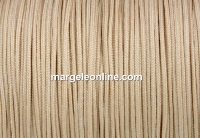 Bobina snur matase pentru bratari, beige nude, 0.9mm - x100m