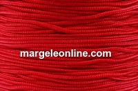 Bobina snur matase pentru bratari, rosu, 1.2mm - x70m