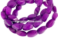 Margele jad, rasucit, mov, 16mm