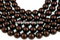 Perle Swarovski, deep brown, 10mm - x20