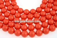Perle Swarovski, coral, 8mm - x50