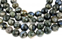 Margele llanit natural, rotund , 10mm