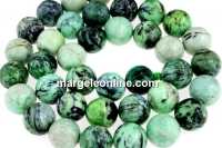 Margele turcoaz lime natural, rotund, 10.5mm