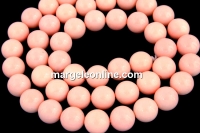 Perle tip Mallorca, rotund, frez opal, 6mm