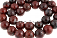 Margele jasp breciat, rotund, 16.5mm