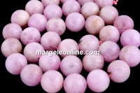 Margele Kunzit roz, A grade, natural, rotund, 11mm