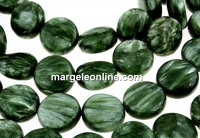 Margele serafinit natural, disc plat, 10mm