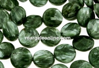Margele serafinit natural, disc plat, 12mm