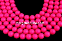 Perle Swarovski, neon pink, 8mm - x20