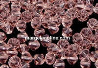 Swarovski, margele bicone, vintage rose, 4mm - x20