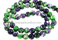 Margele rasina rain flower, round, 6.5mm
