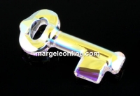Swarovski, pandantiv cheie, aurore boreale, 30mm - x1